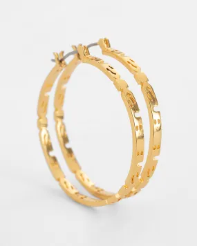 18K DRIPPS SOTT HOOP EARINGS