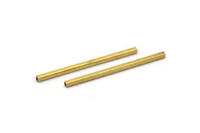 50 Huge Raw Brass Square Tubes (2x40mm) Bs 1570