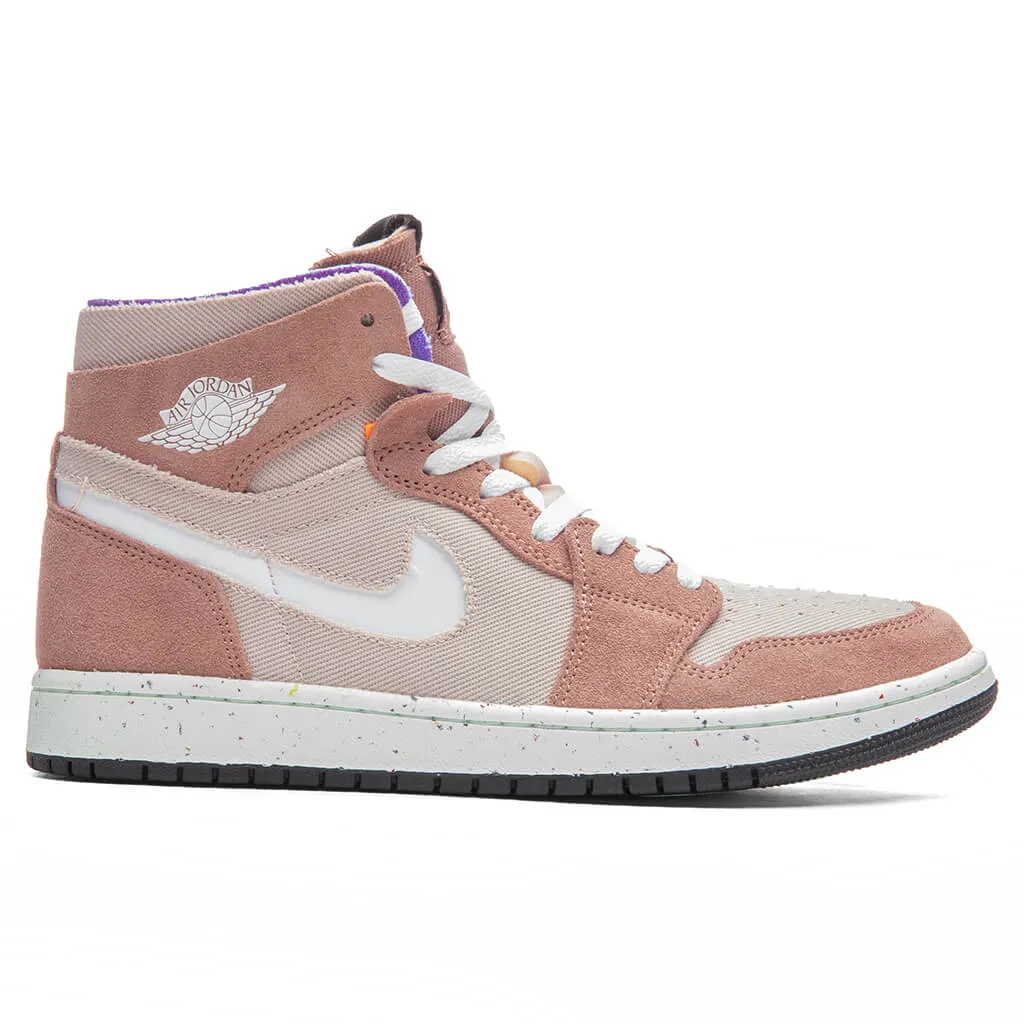 Air Jordan 1 Zoom Cmft - Fossil Stone/White/Fossil Rose