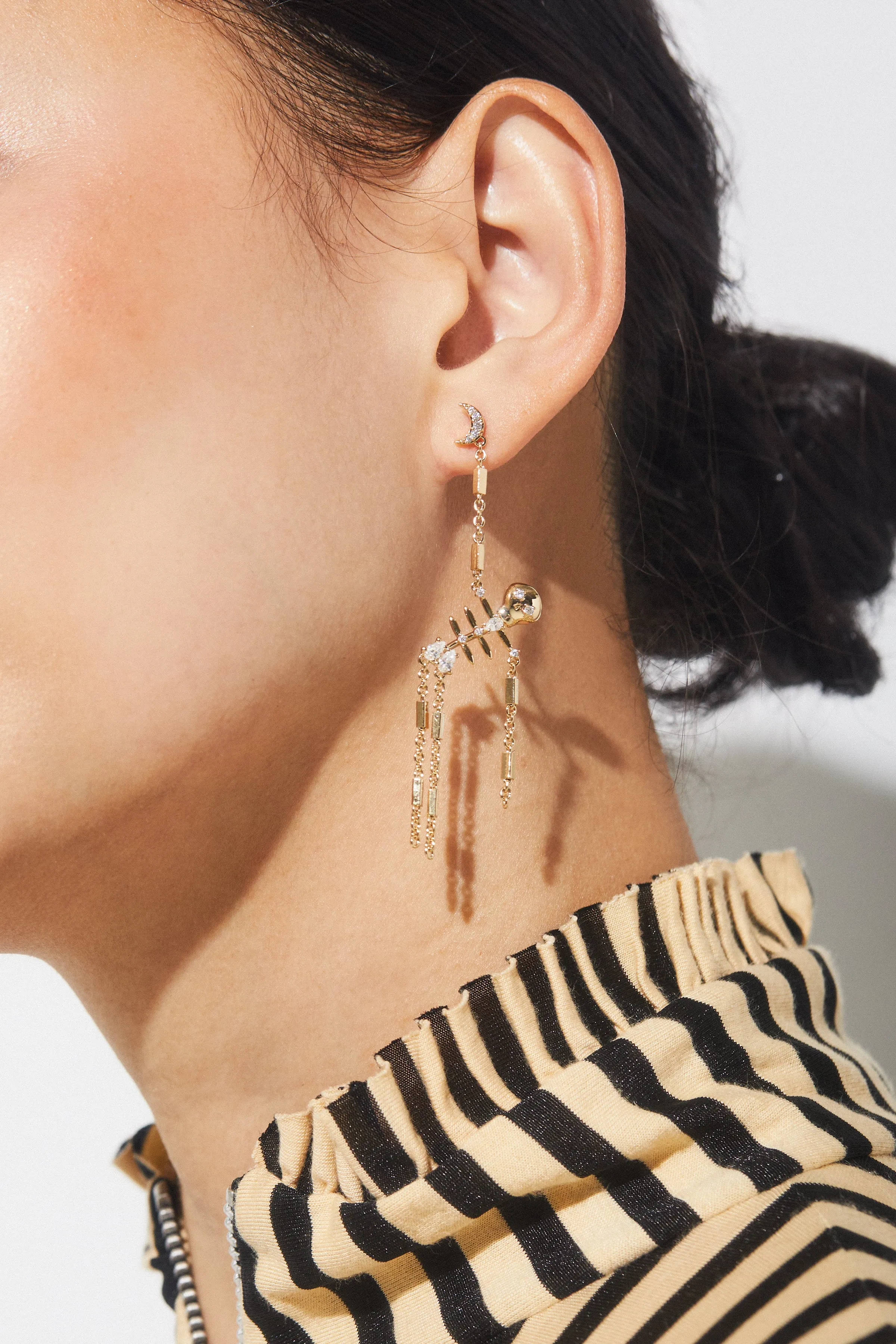 AJOA SPOOKY SKELETON EARRINGS