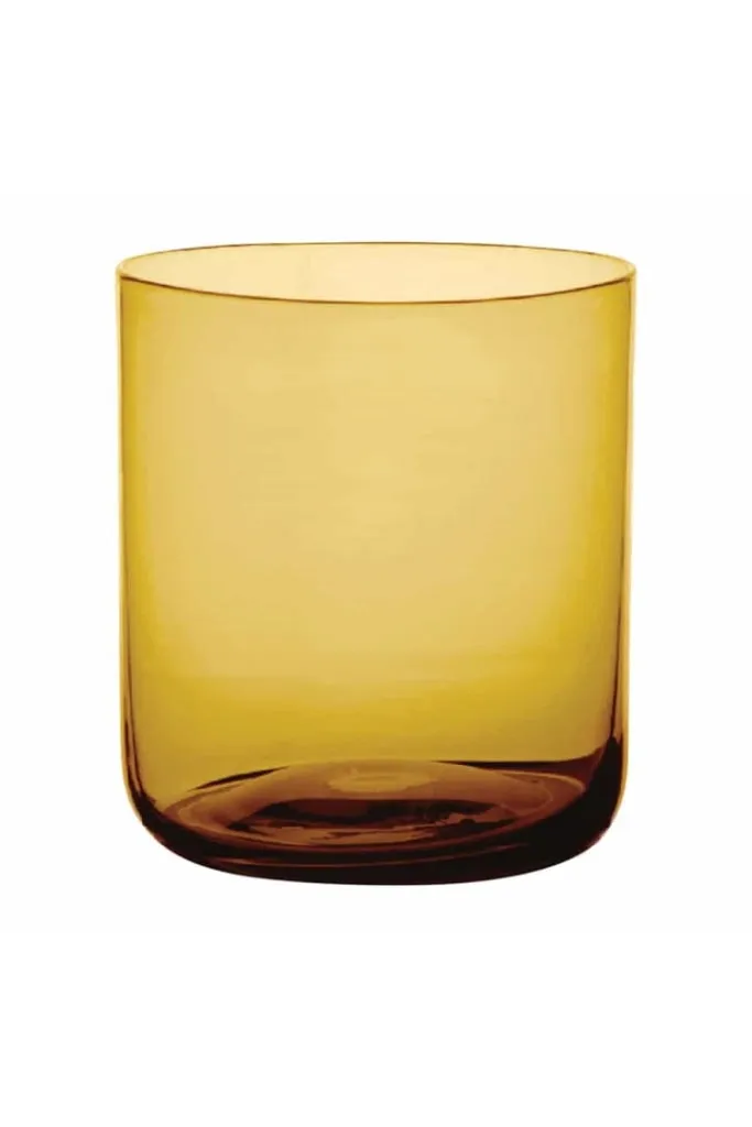 Annabel Trends - Water Tumbler Set - Set Of 4 - Amber