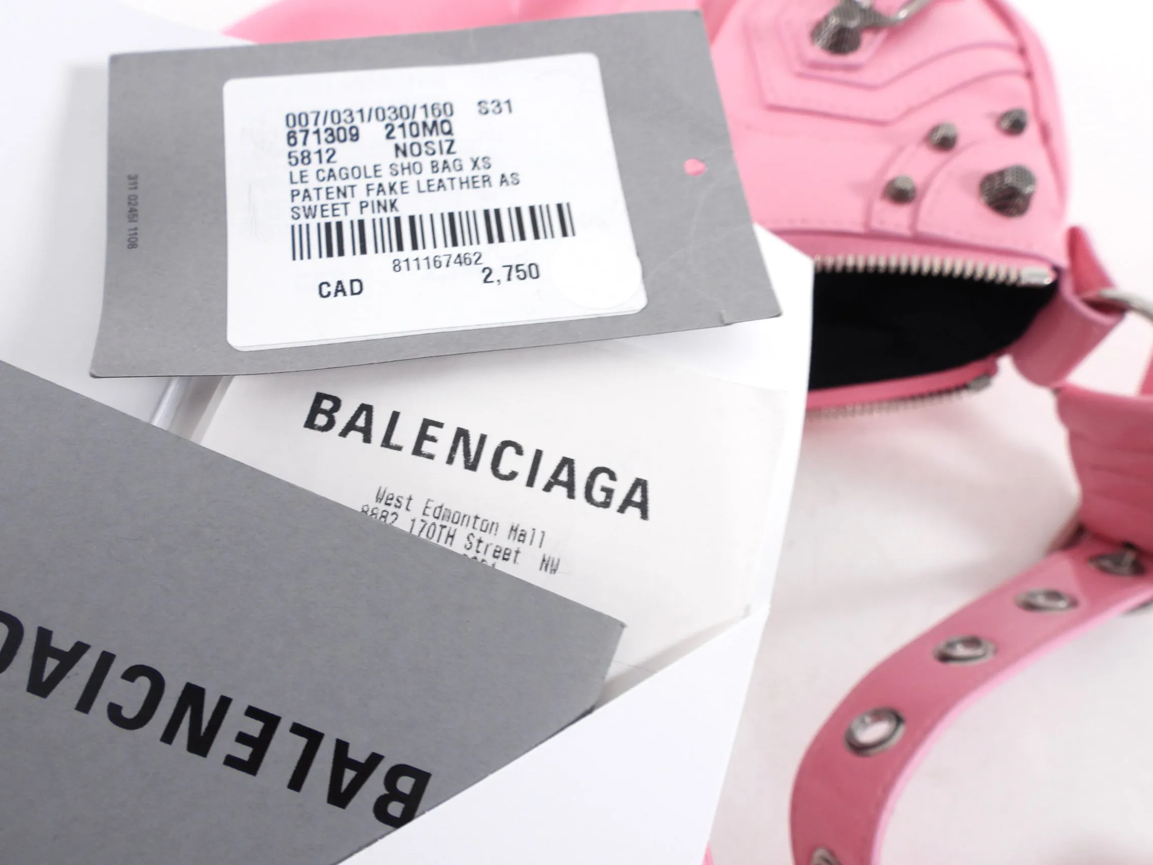 Balenciaga Bubble Gum Pink Patent Leather Le Cagole Bag