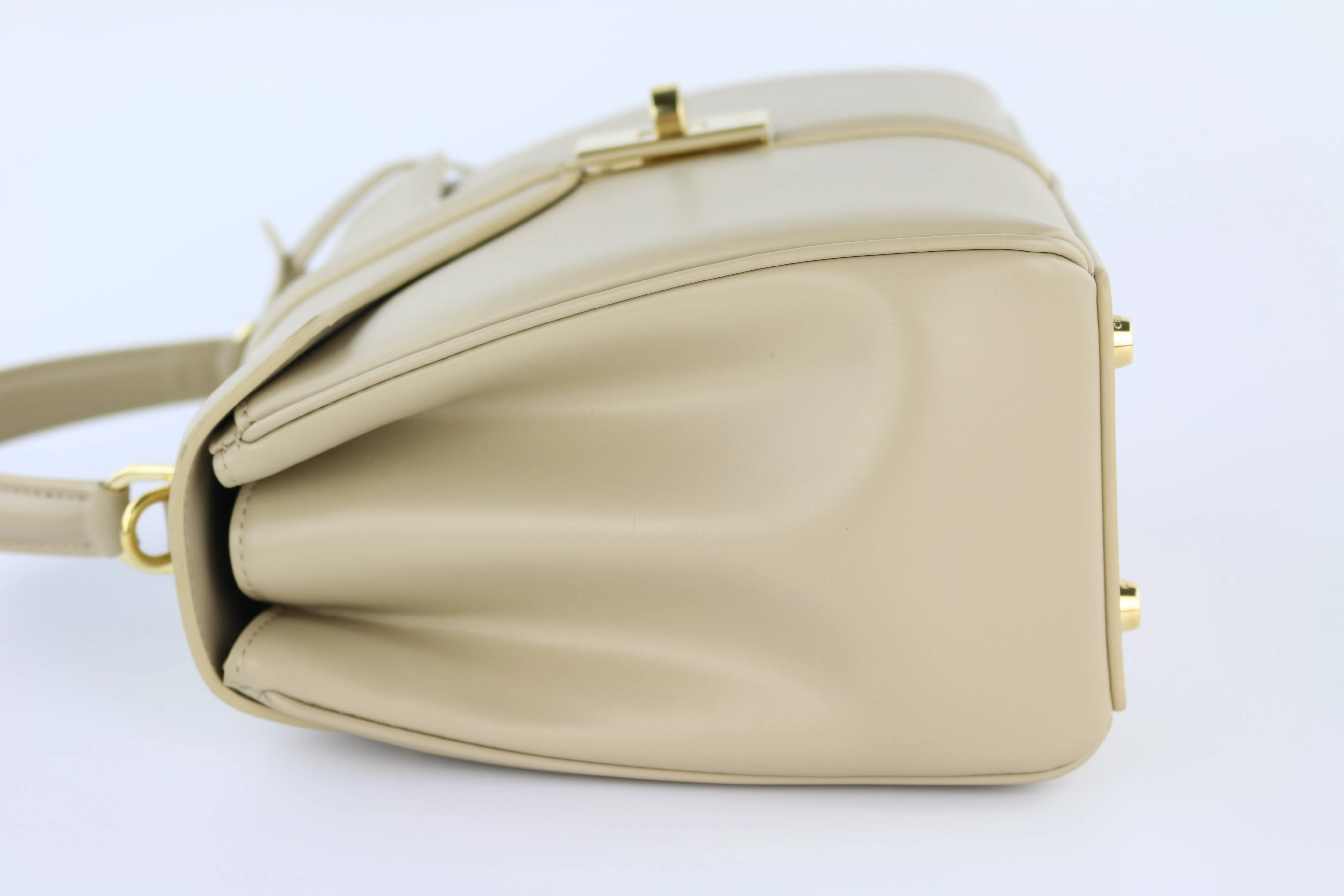 Beige Calfskin Small 19 Bag