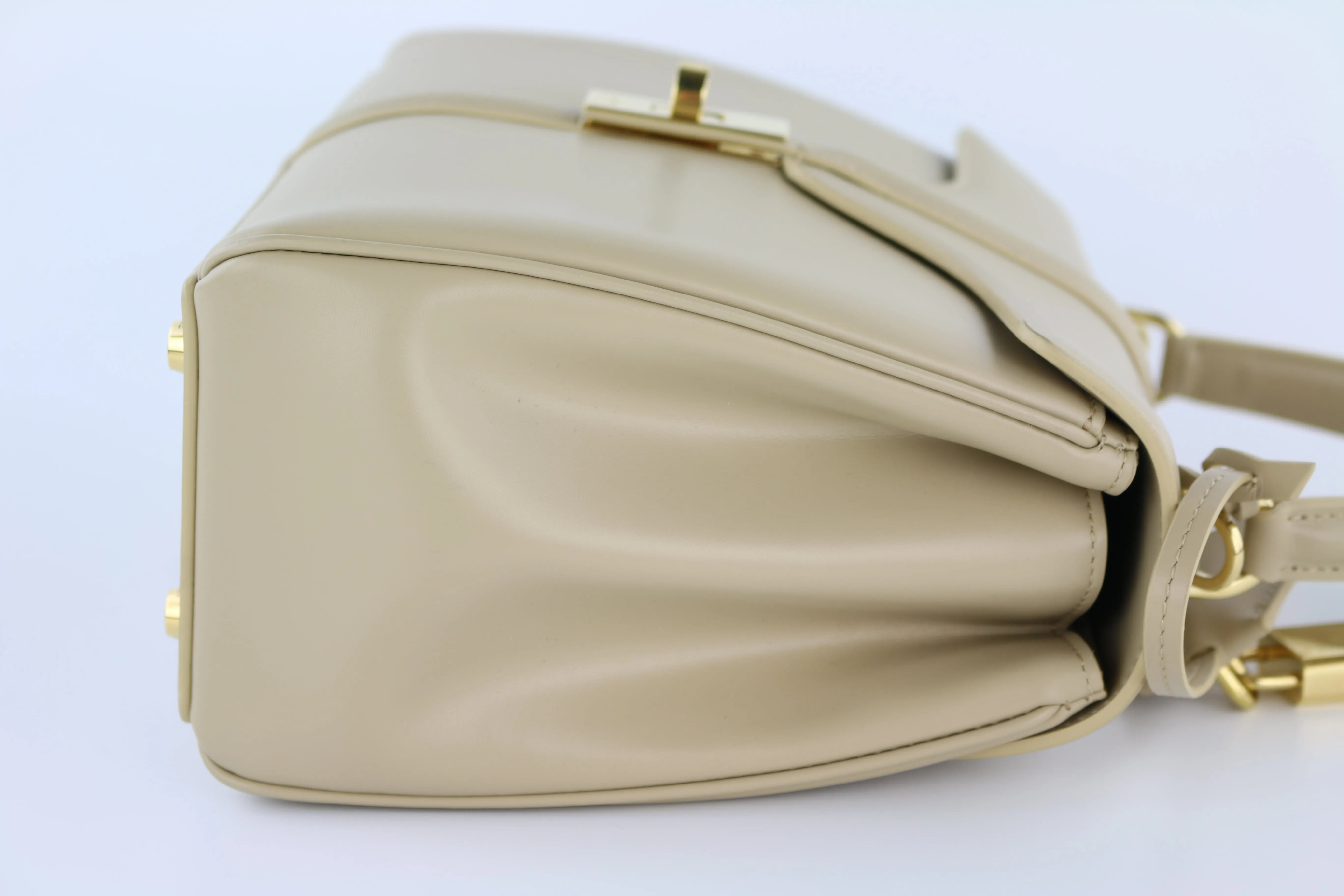 Beige Calfskin Small 19 Bag