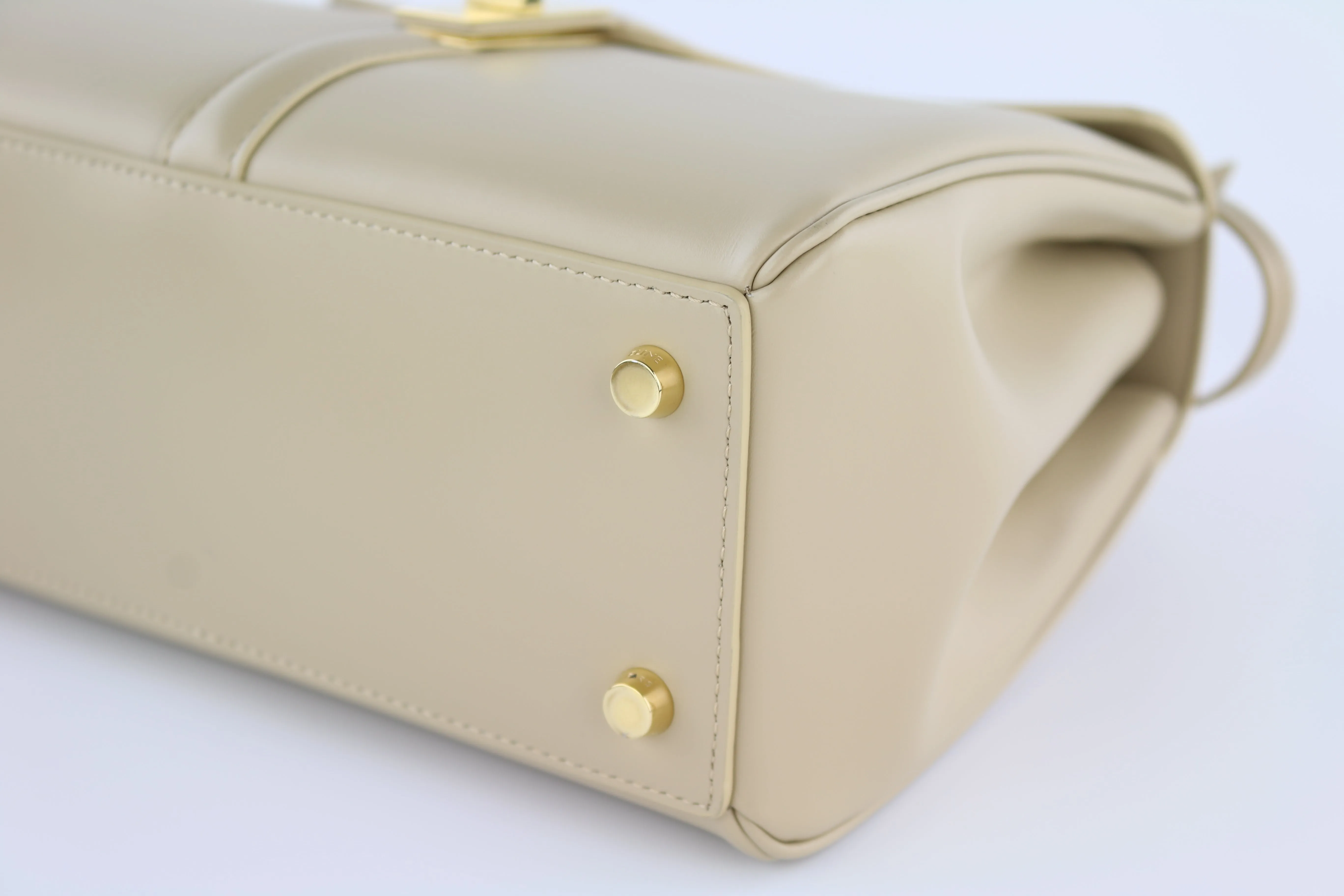 Beige Calfskin Small 19 Bag