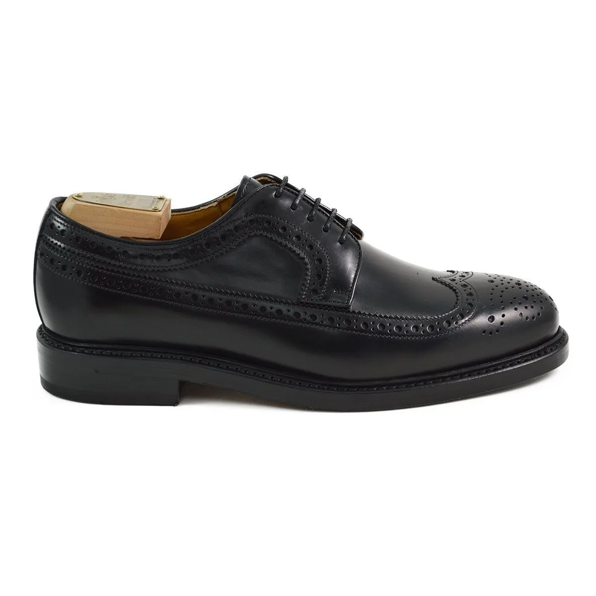 Berwick 1707 Long Wing Brogue (3681) - Black Rois