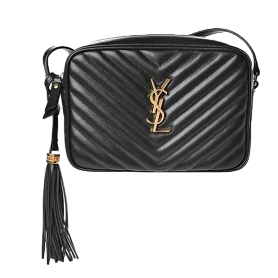 Brand New Saint Laurent Lou Camera Bag Black Gold Hardware