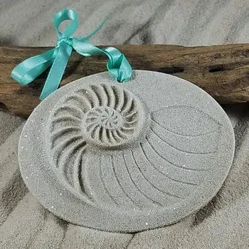 Cape Cod Sand Ornament - Shells, Sand Dollars & Starfish