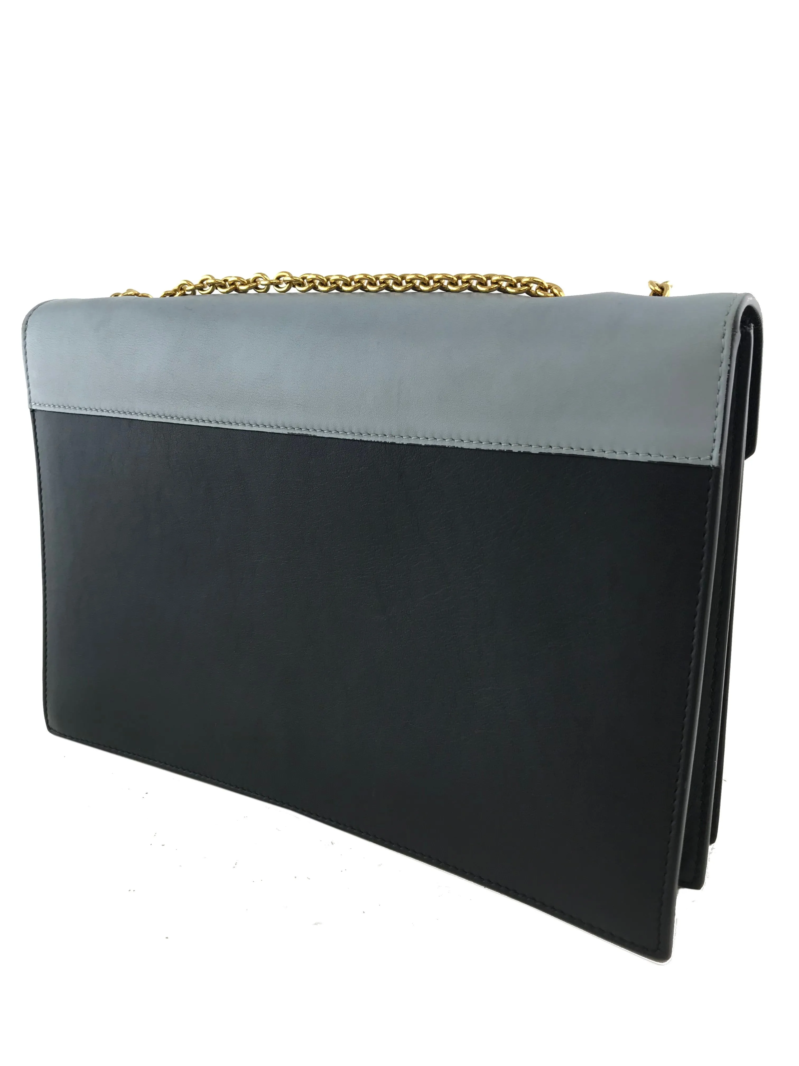 Celine Tricolor Leather Envelope Pocket Bag