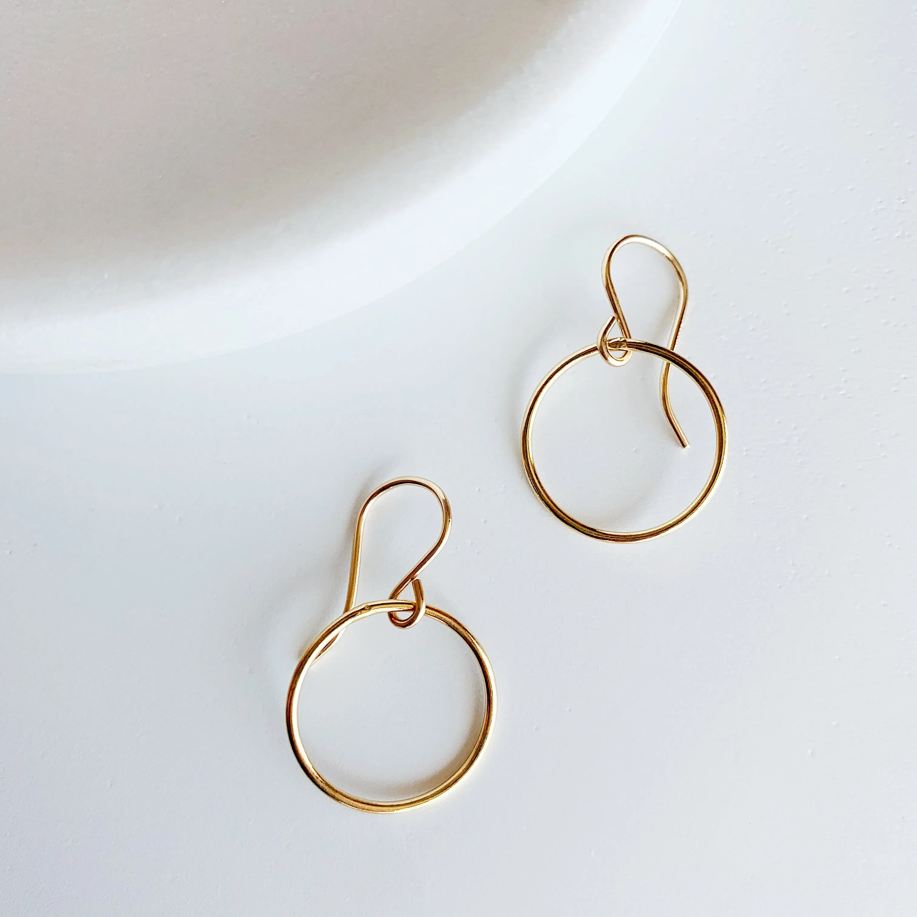 Crescent Circle Earrings