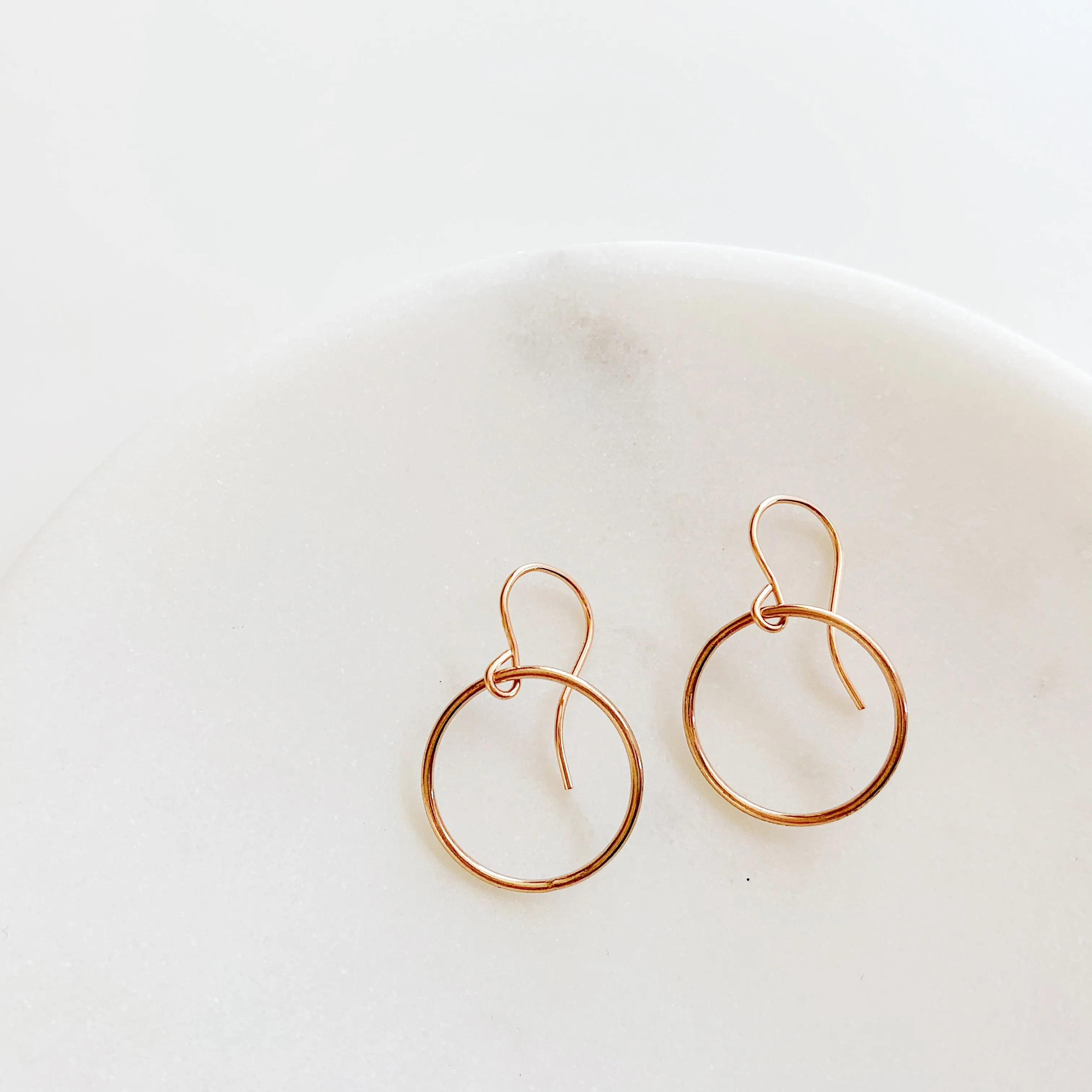 Crescent Circle Earrings