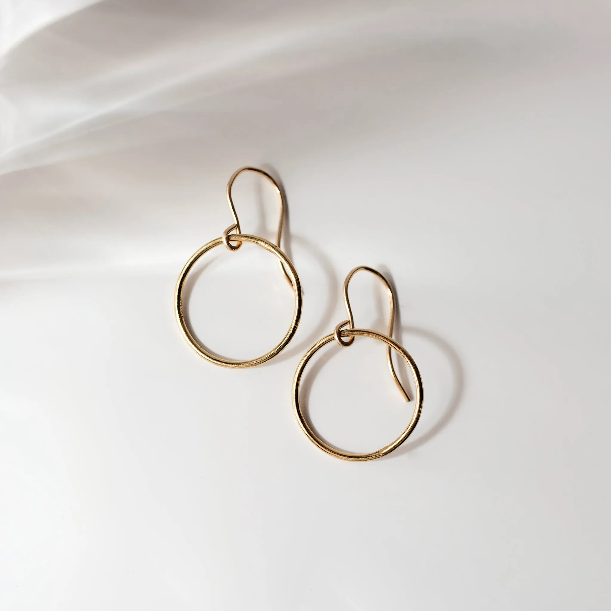 Crescent Circle Earrings