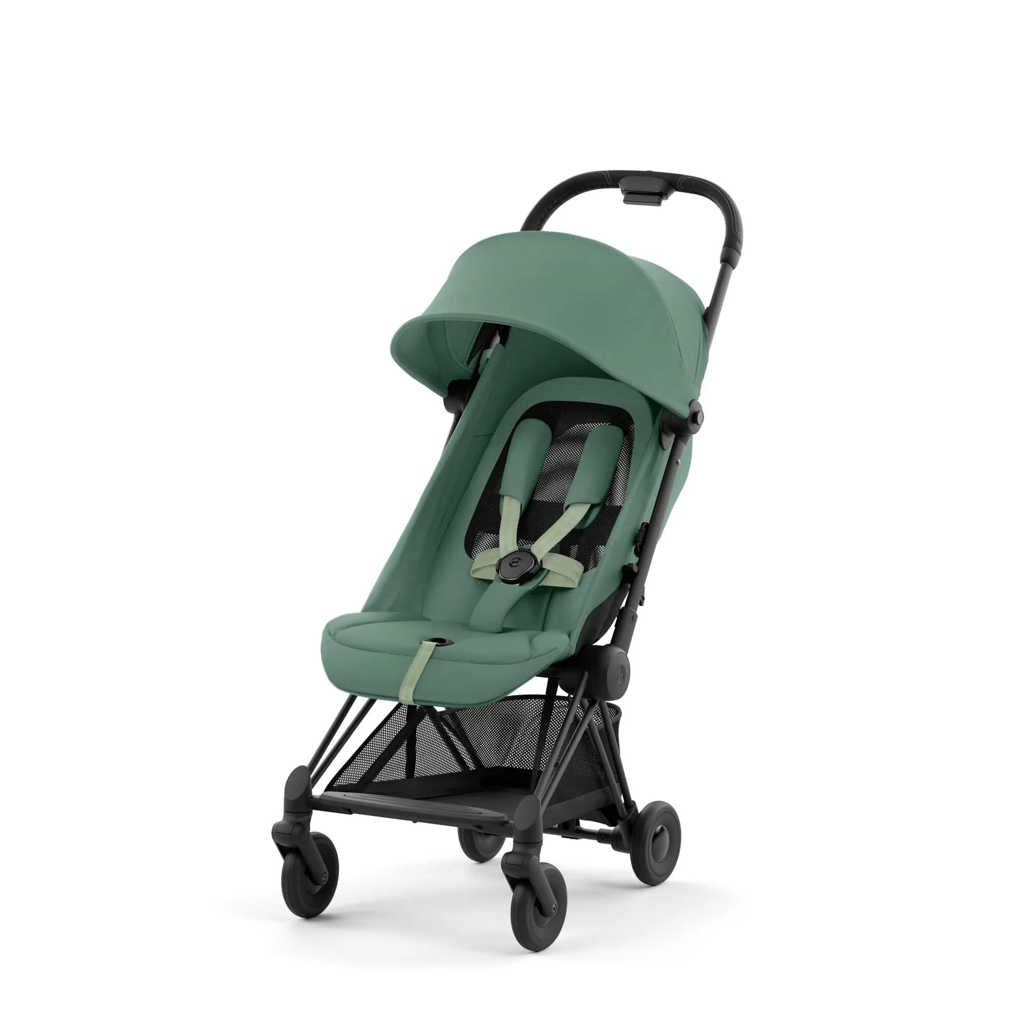 Cybex COYA Stroller - Matt Black/Leaf Green