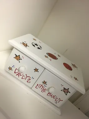 Daddy's Little Buddy Two-Drawer Box