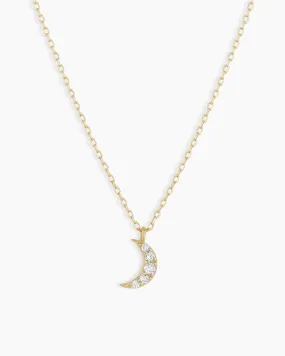 Diamond Crescent Necklace