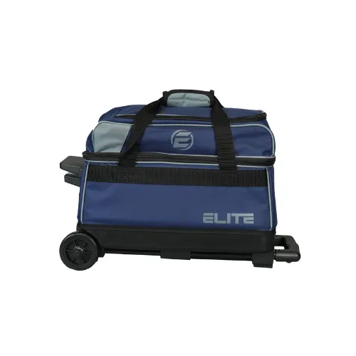 Elite Basic Double Roller Navy/Grey Bowling Bag