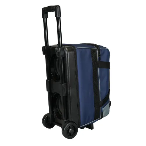 Elite Basic Double Roller Navy/Grey Bowling Bag