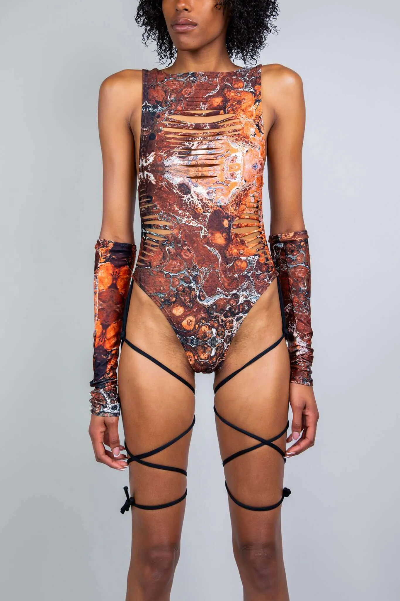 Fossil Slit Sideboob Bodysuit