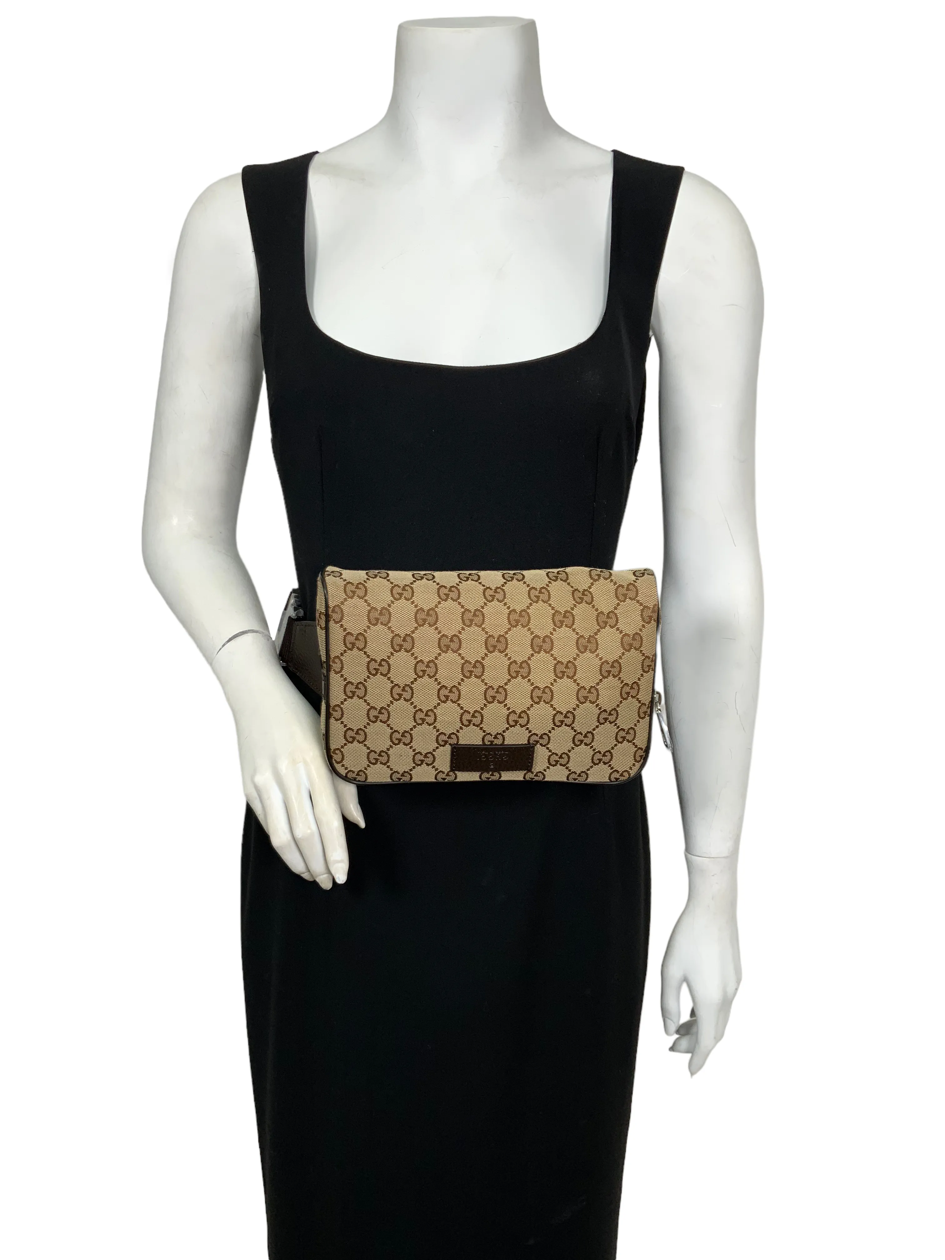 Gucci GG Monogram Canvas Belt Bag NEW