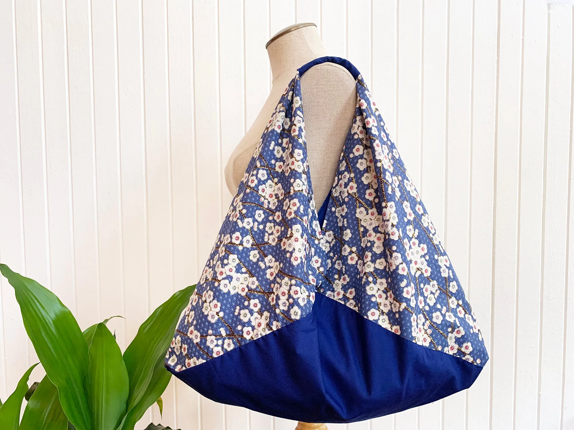 *Handmade* Origami bag | Market bag | Sakura (Blue)