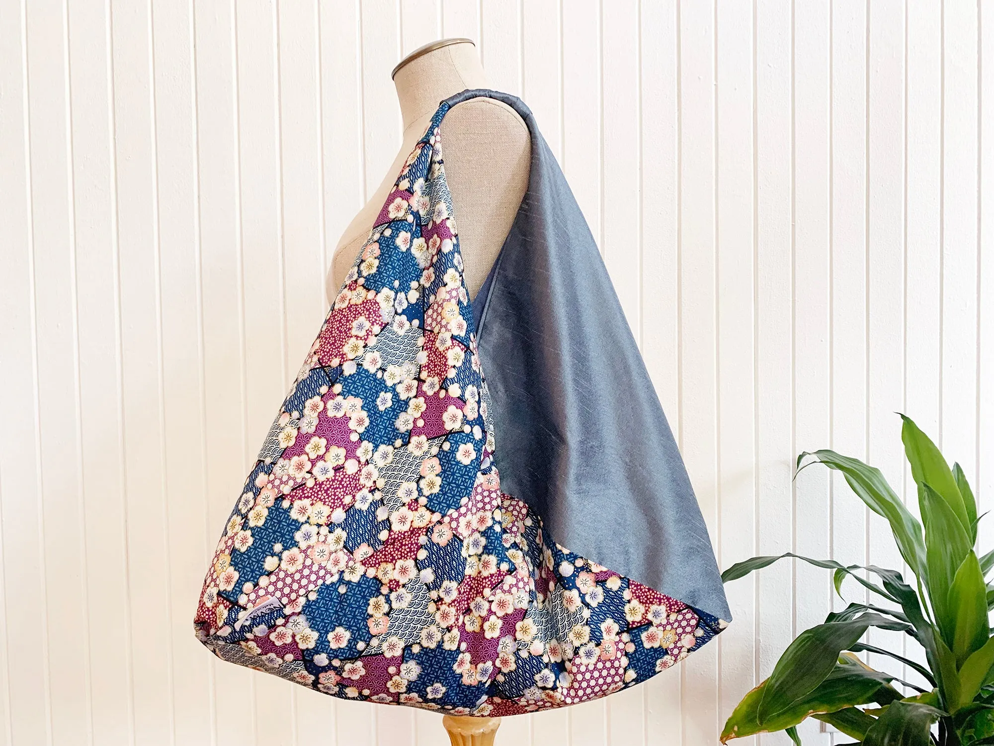 *Handmade* Origami bag | Market bag | Sakura (Blue)