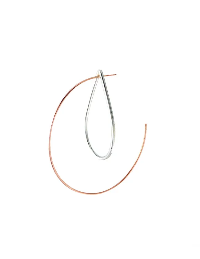 Hina Hoops, Rose Gold (pair)