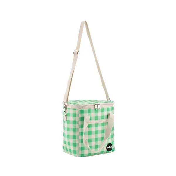 Holiday Mini Cooler - Kelly Green Check