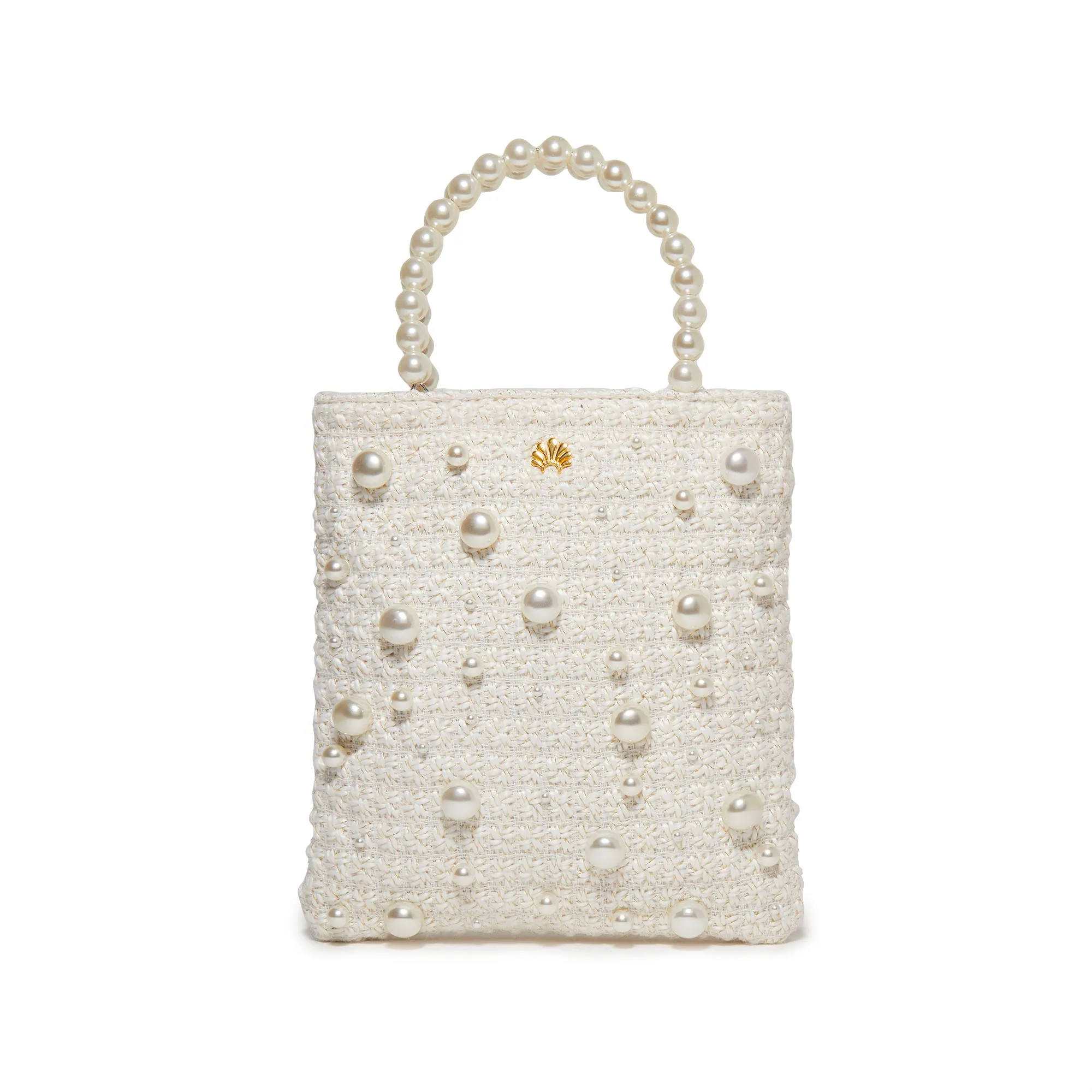 IVORY PALOMA PEARL TWEED CROSSBODY