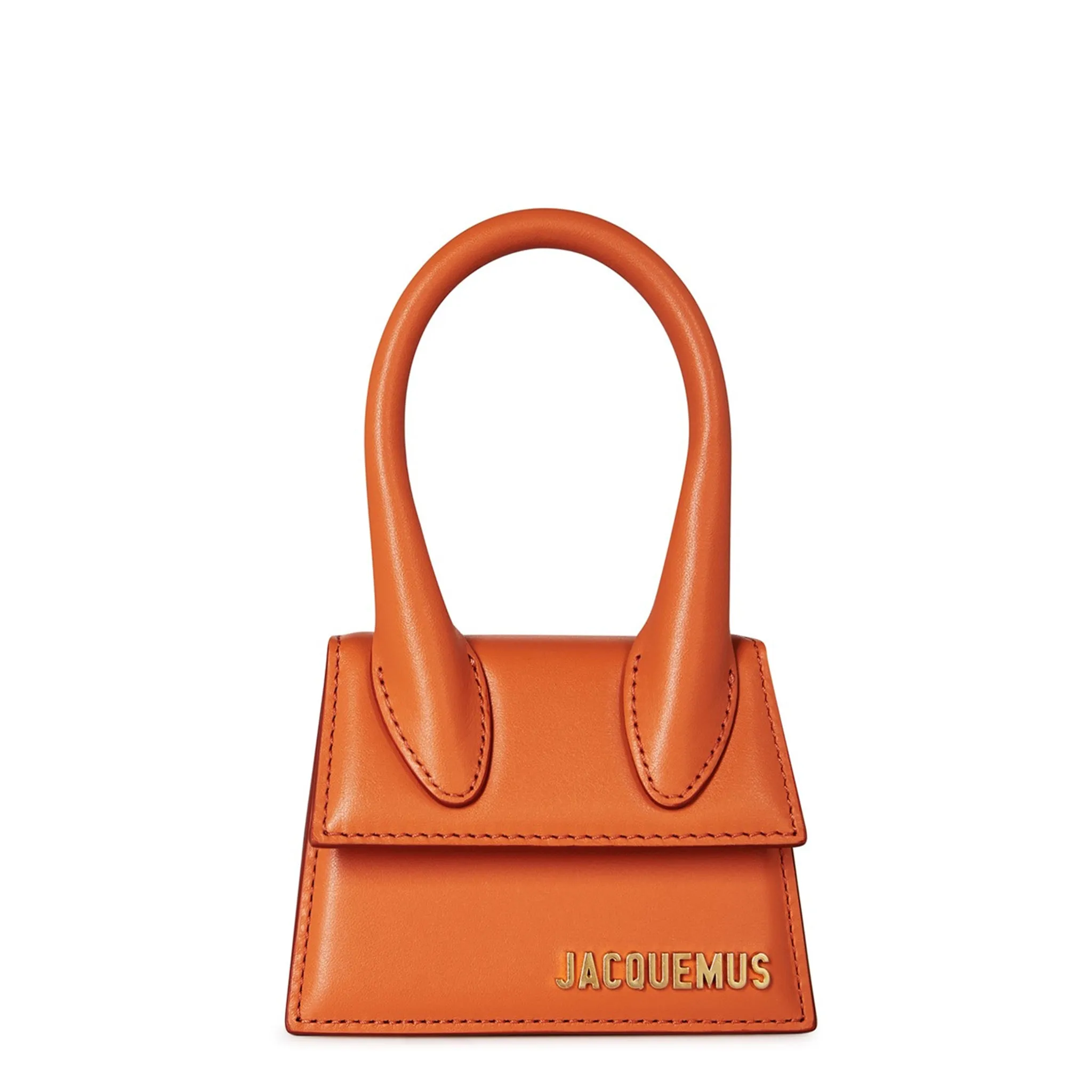 Jacquemus Le Chiquito Orange Mini Leather Bag