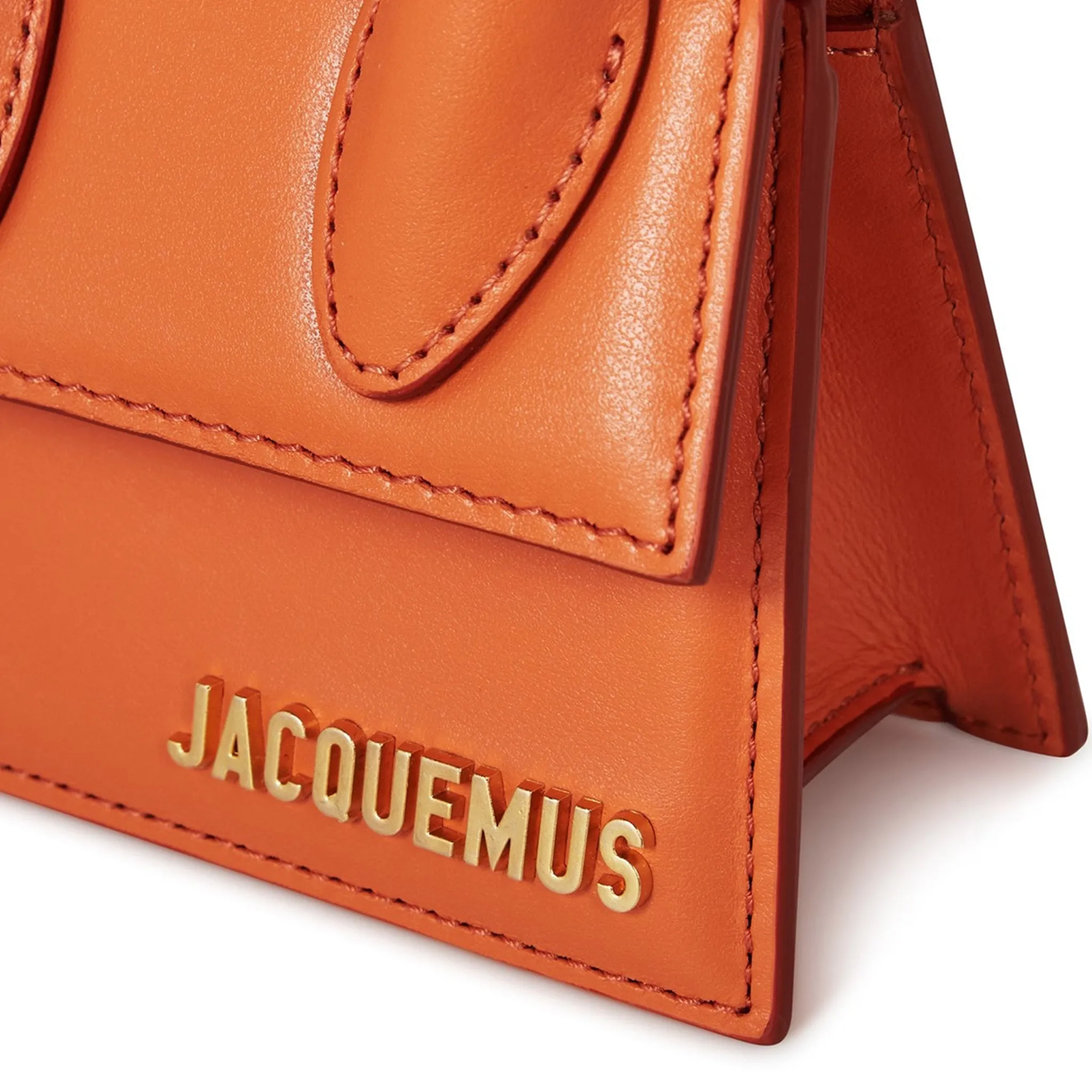 Jacquemus Le Chiquito Orange Mini Leather Bag