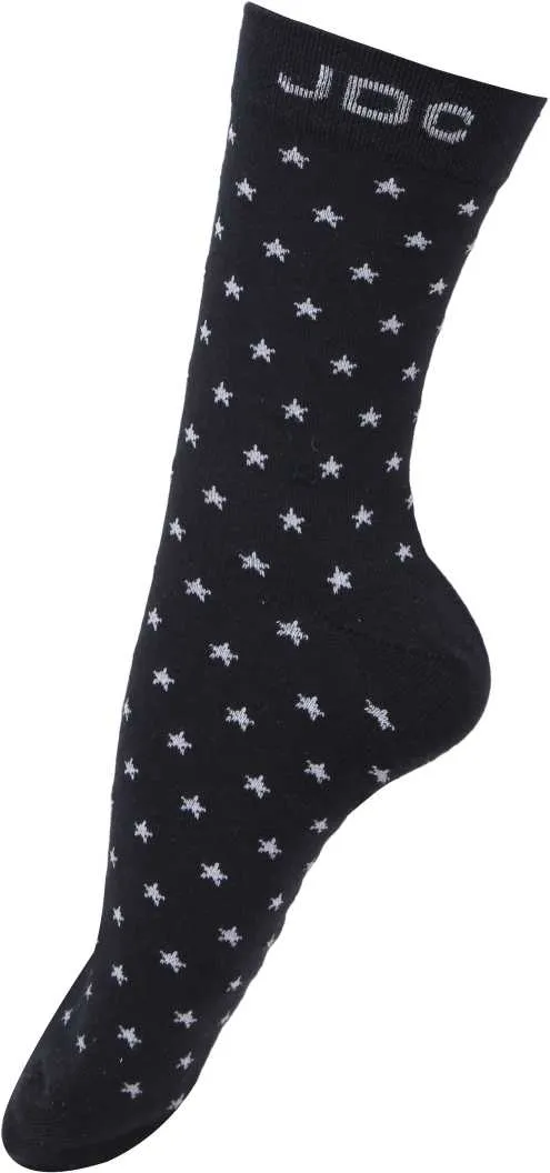 JDC-CASUAL-STAR-SOCKS-BLACK