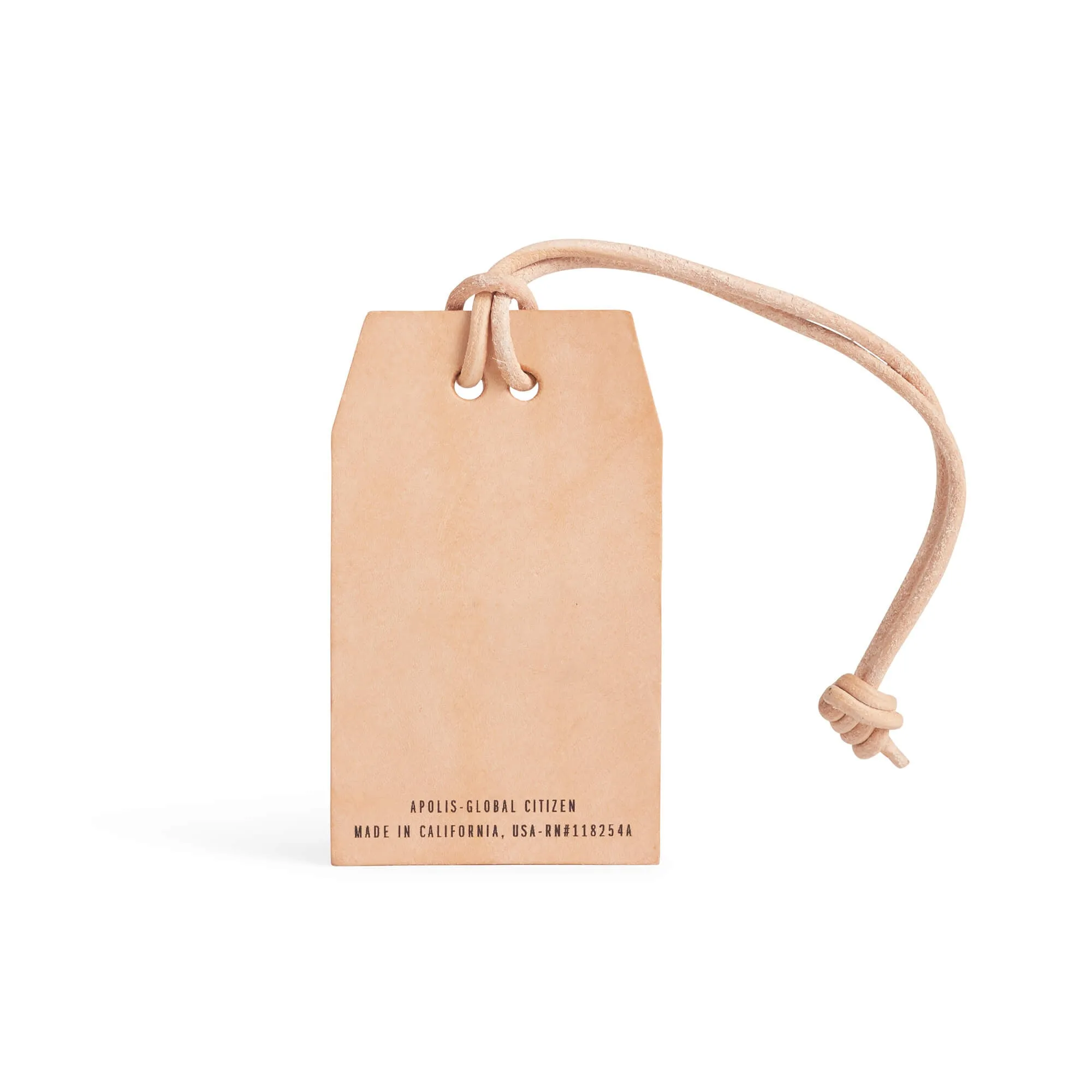 Leather Gift Tag with Monogram