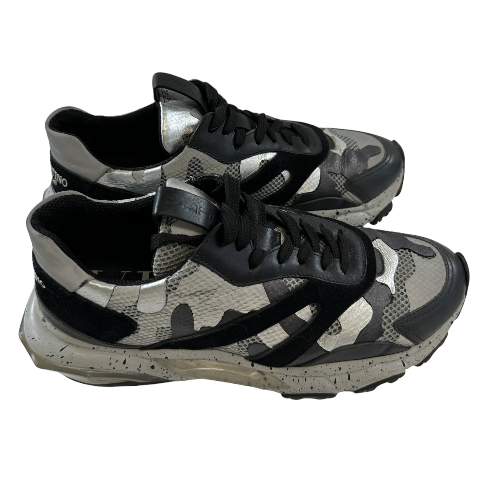 Men's Bounce Camouflage Trainers Black Size EU 41 / UK 7