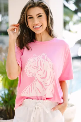 On The Prowl Pink Graphic Tee