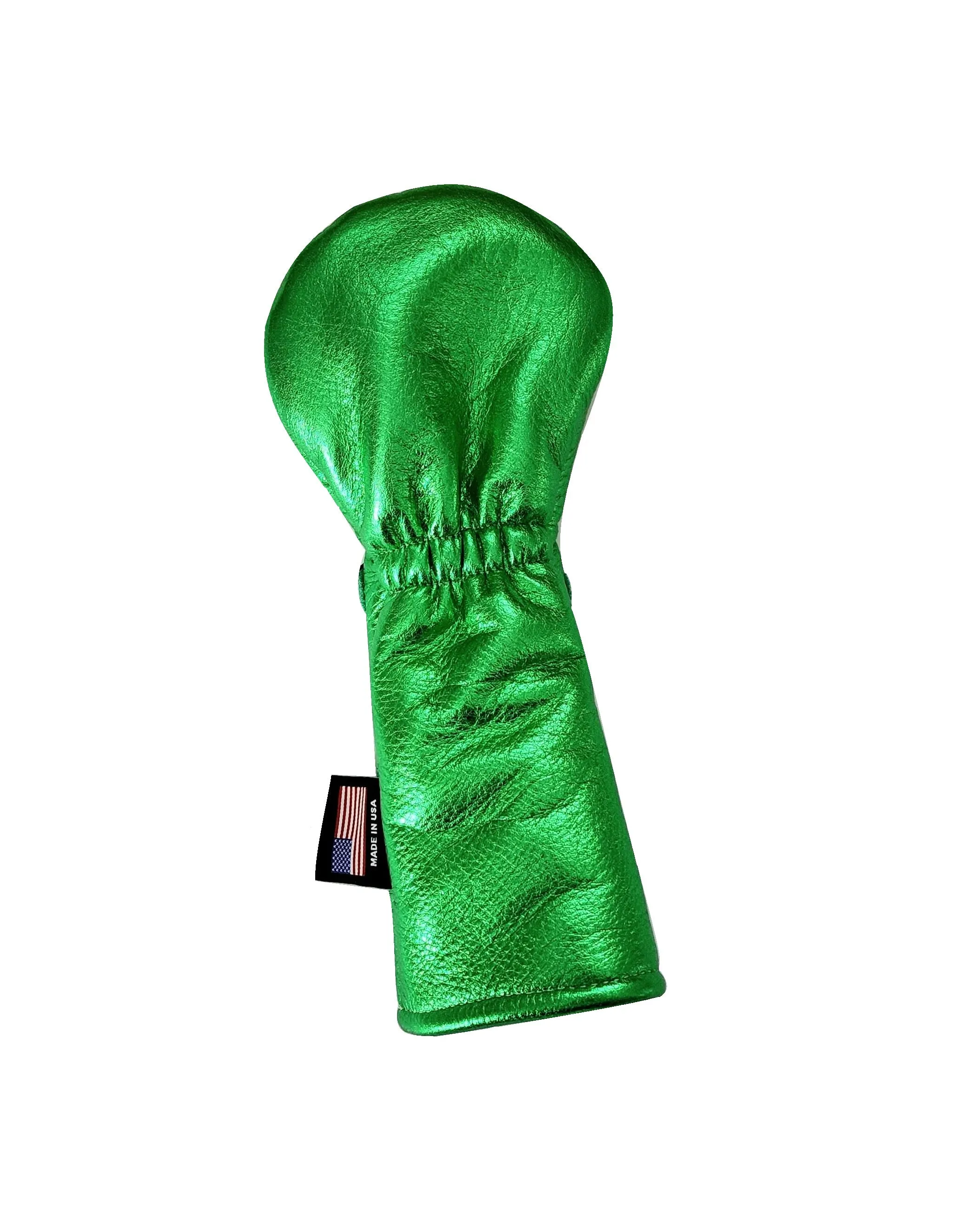 One-Of-A-Kind! Metallic Green Dancing Shamrocks Fairway Wood Cover