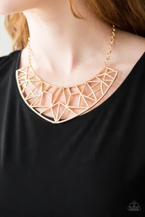 Paparazzi Accessories  - Strike-While-Haute-Gold Necklace