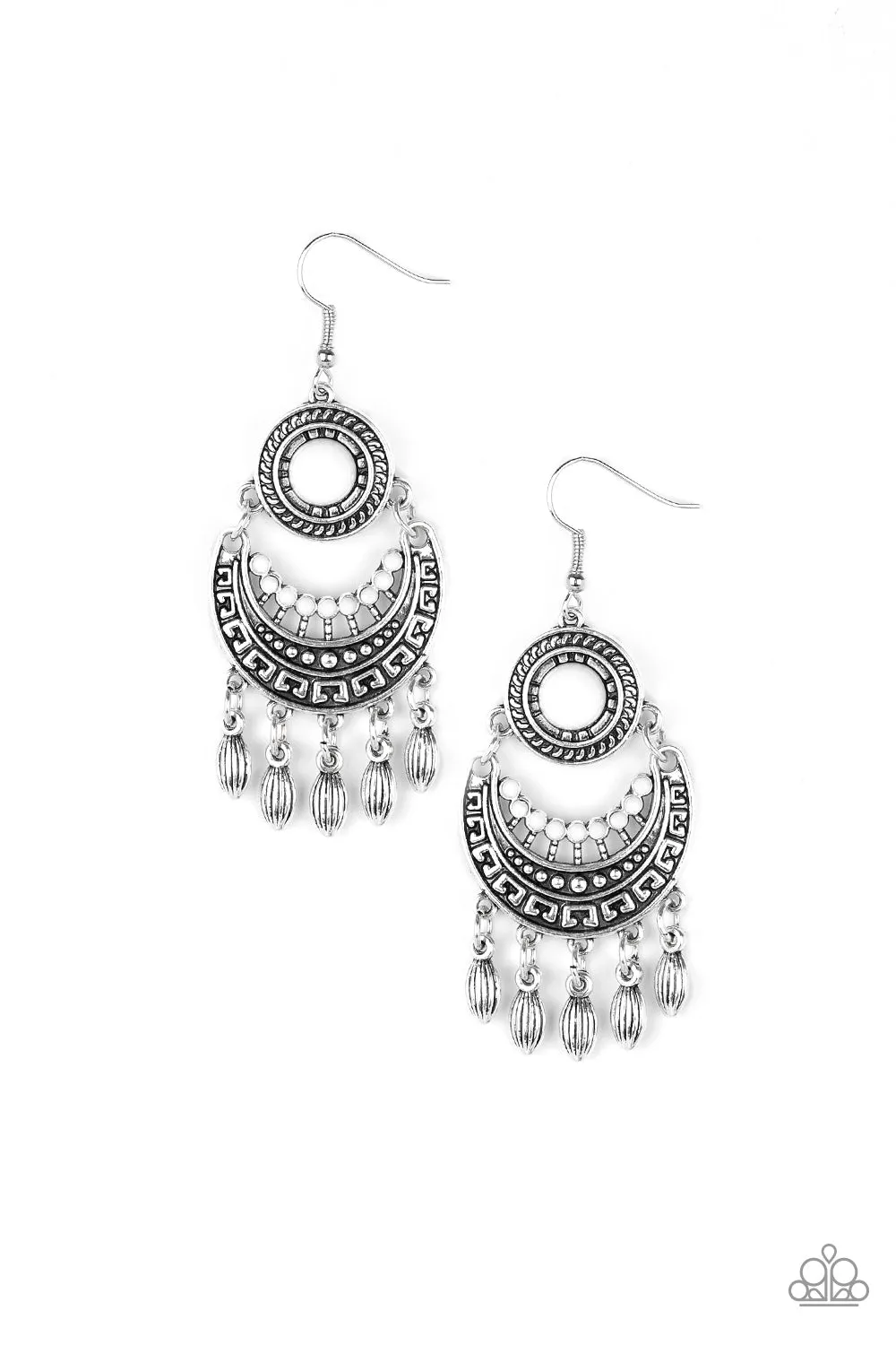 Paparazzi Earring ~ Mantra to Mantra - White