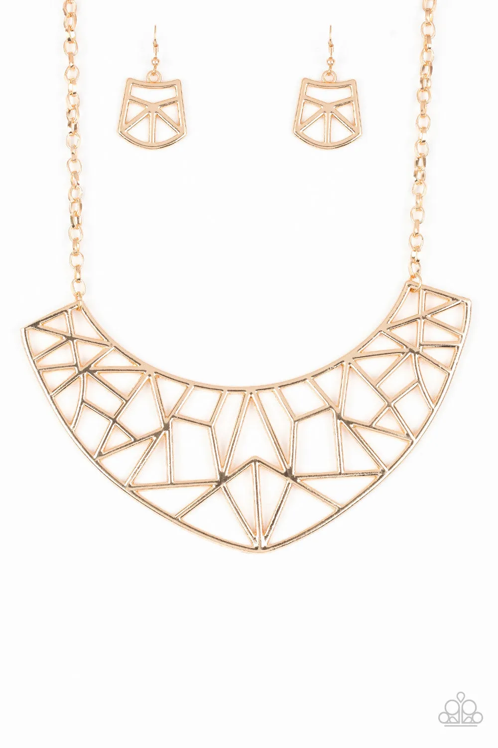 Paparazzi Necklace - Strike While HAUTE - Gold