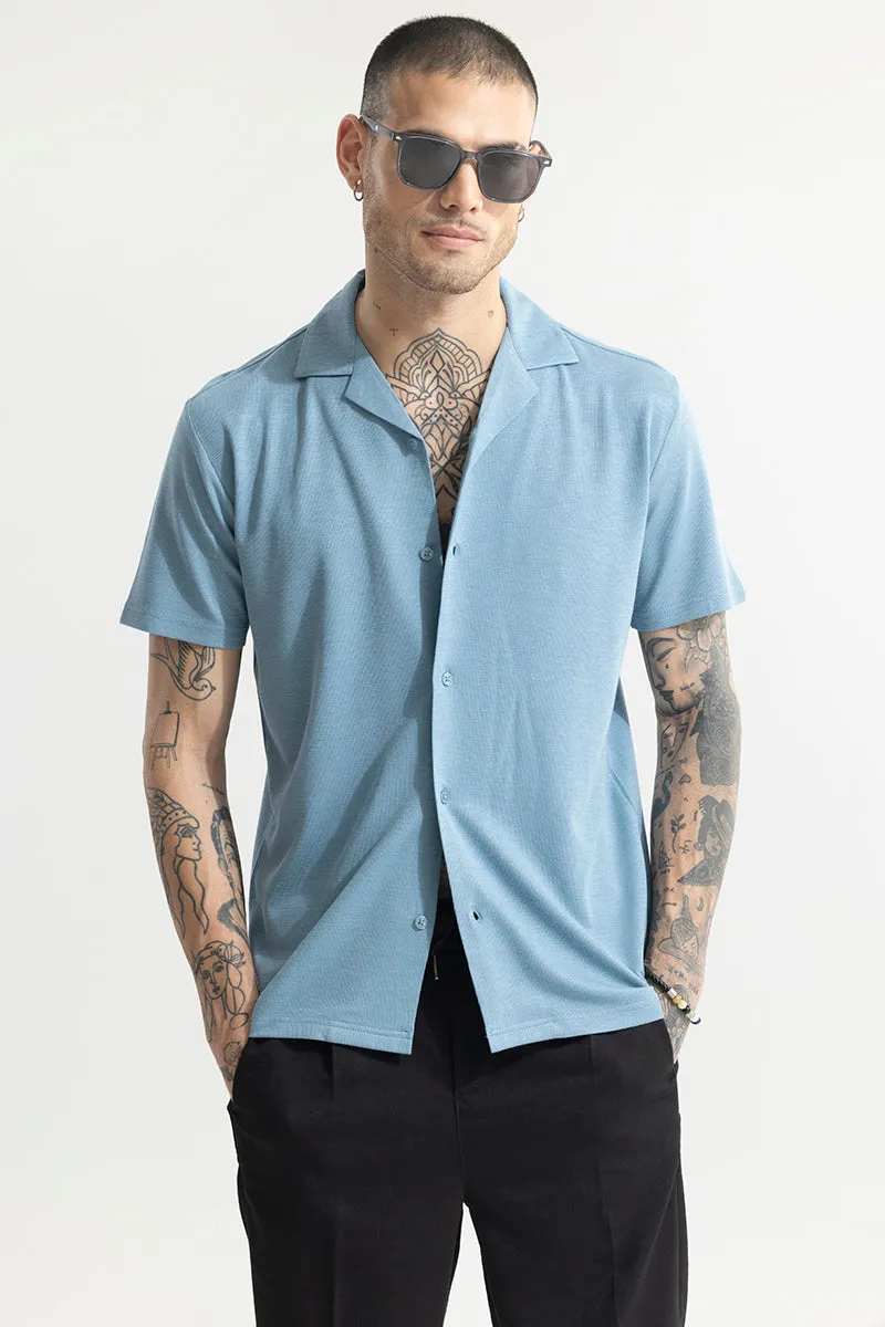 Pixel Blend Blue Shirt