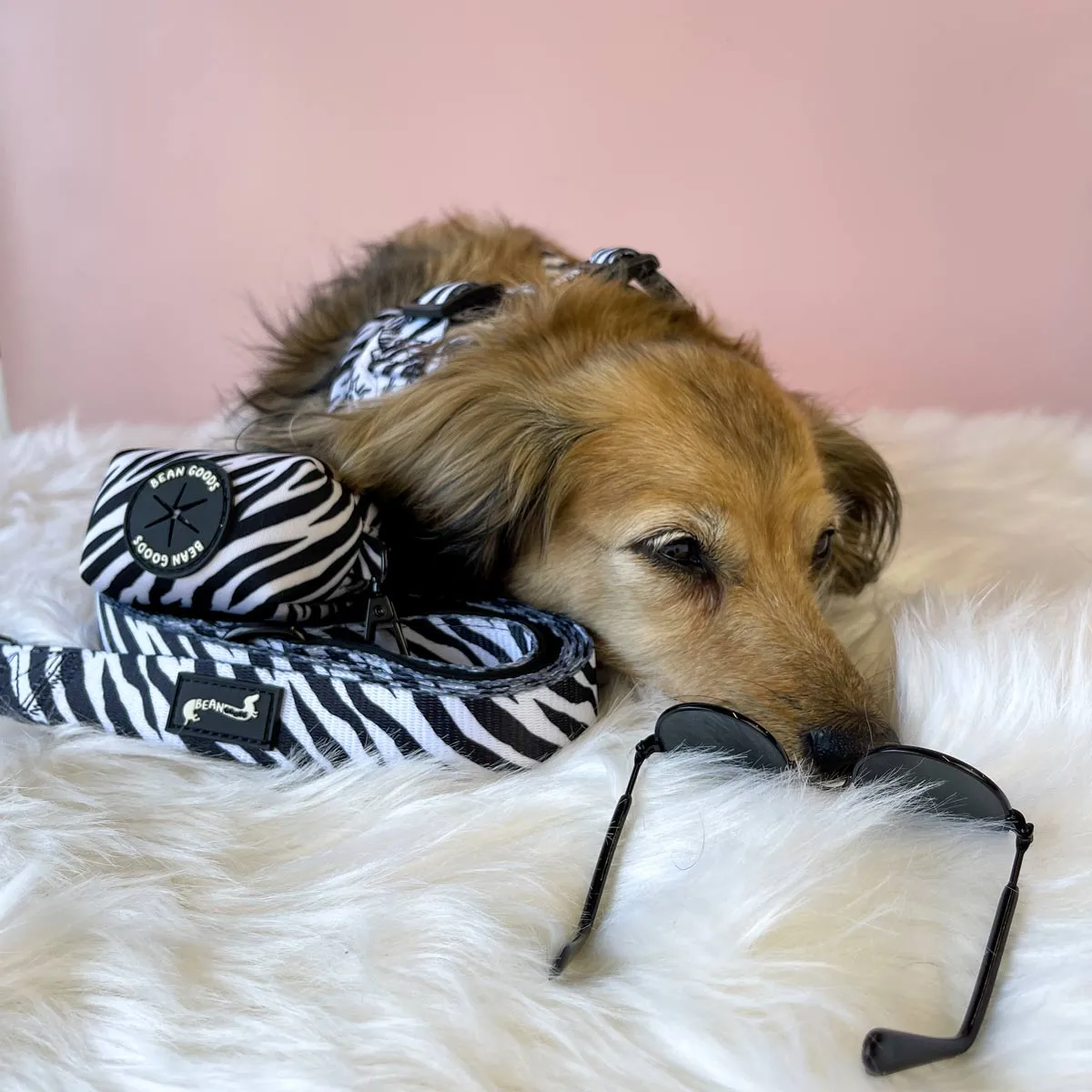 poop bag pouch - zebra ween