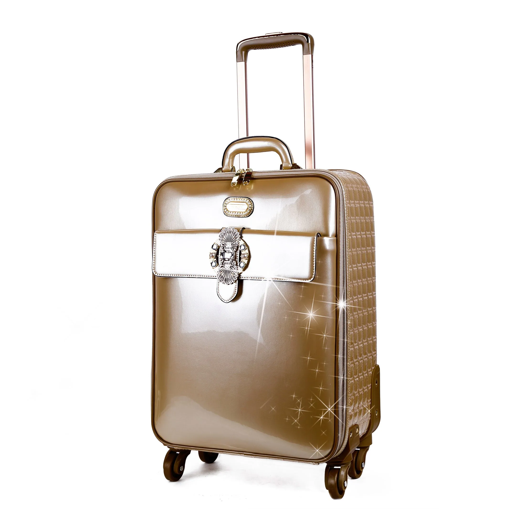 Queen's Crown Suitcase Getaway Travel Luggage Spinner Wheels