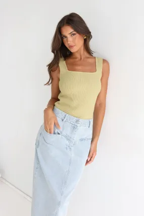 Shari Knit Top | Pistachio