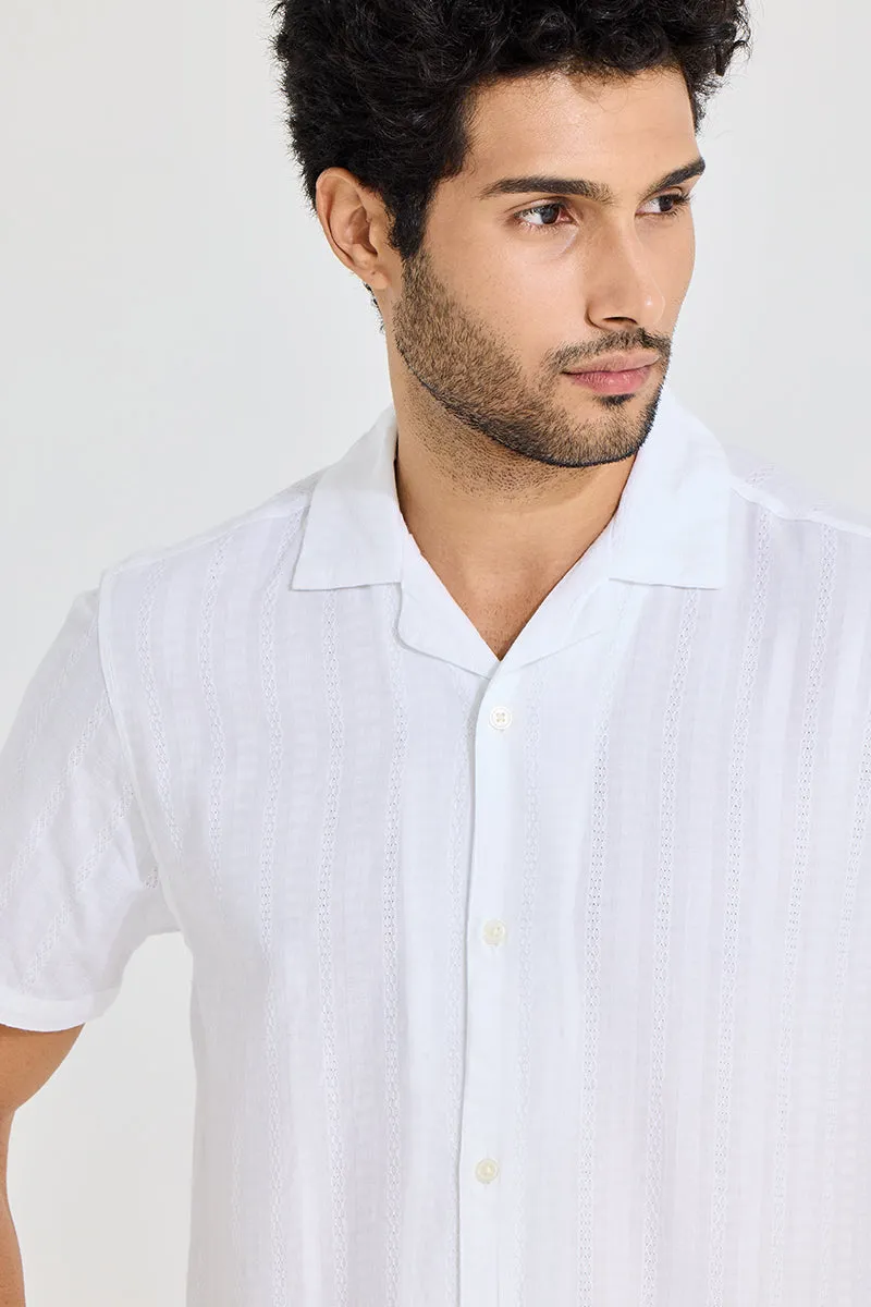 Twisted Line White Shirt