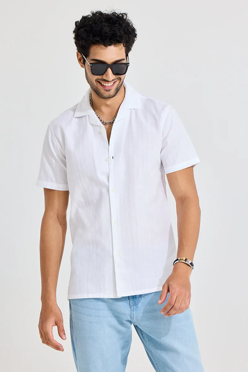 Twisted Line White Shirt