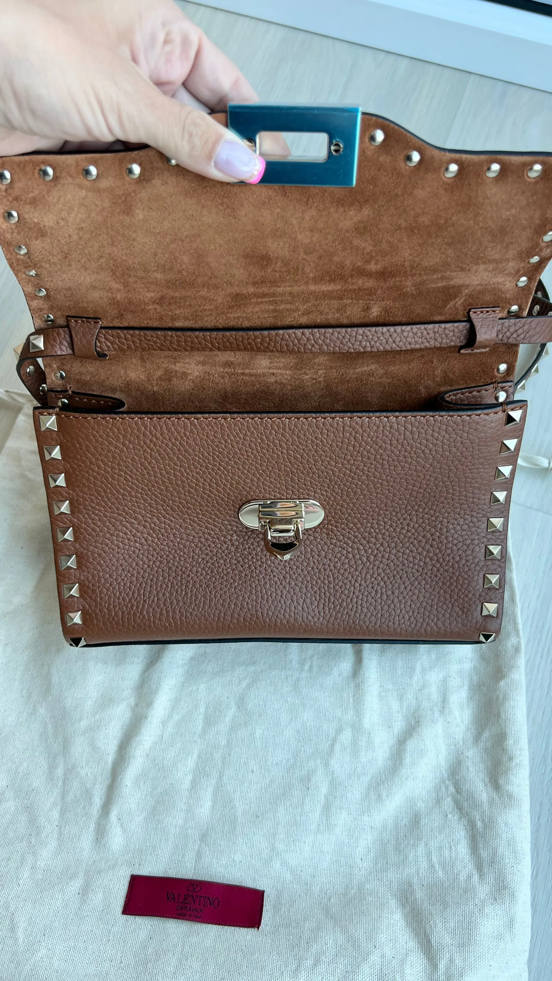 Valentino Garvani Small Rockstud Crossbody Bag