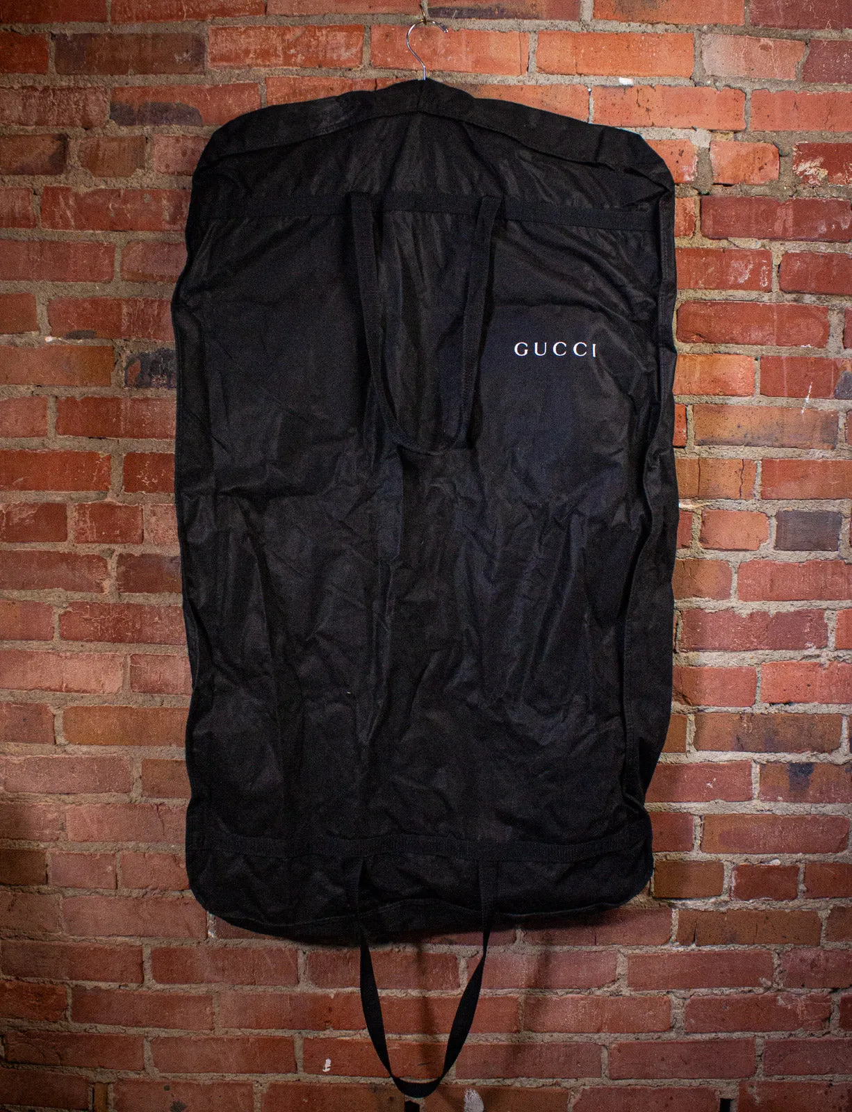 Vintage Gucci Double Breasted Black Leather Coat Tom Ford Era Y2K 40