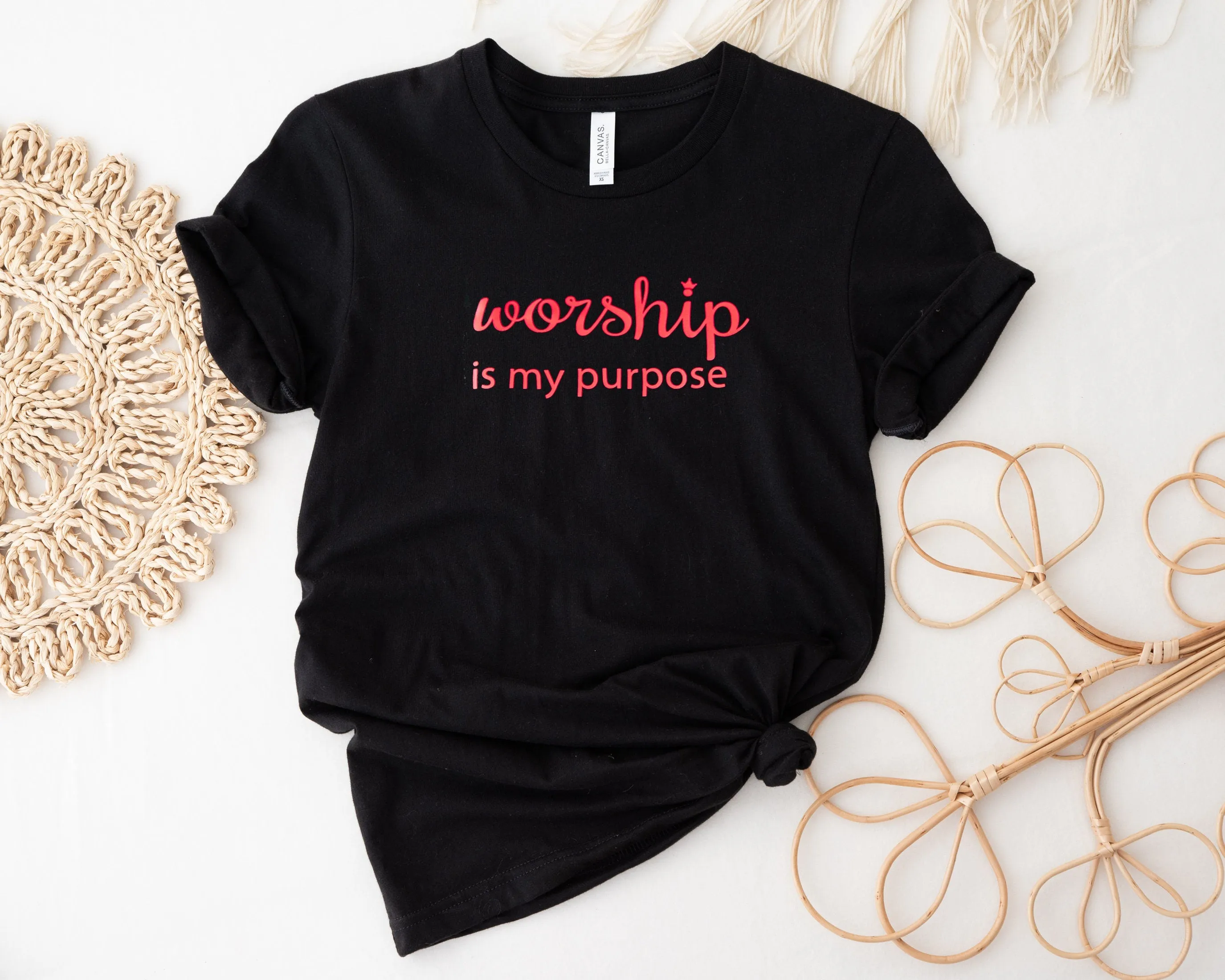 Worship is my Purpose Black T-Shirt